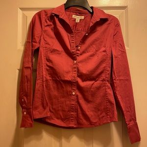 Banana republic fitted button down blouse XS